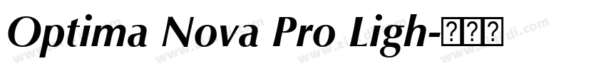 Optima Nova Pro Ligh字体转换